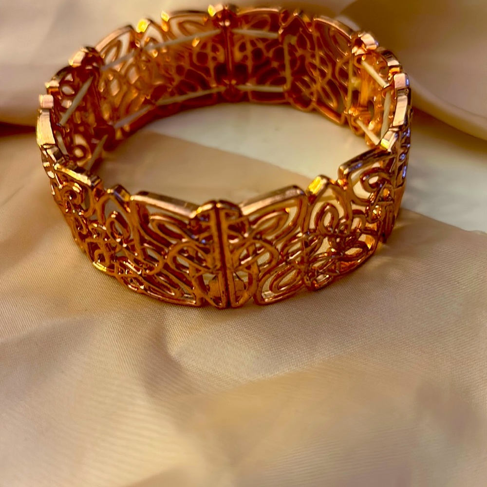 Copper bracelet.
